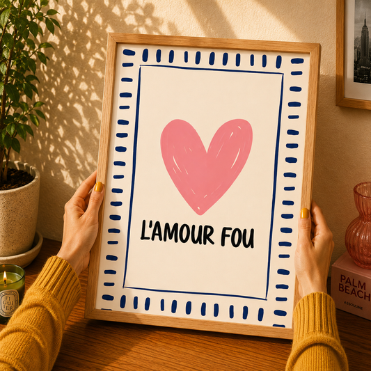 L'amour Fou French Art Poster