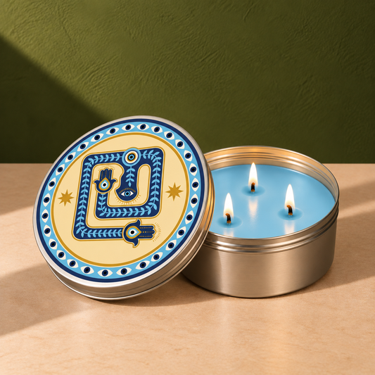 Festive Vibes Scented Tin Candle - Blue Eye