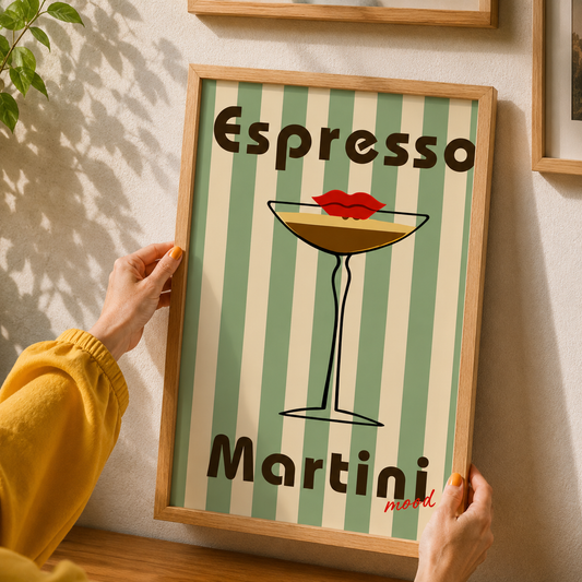 Espresso Martini Mood Art Poster