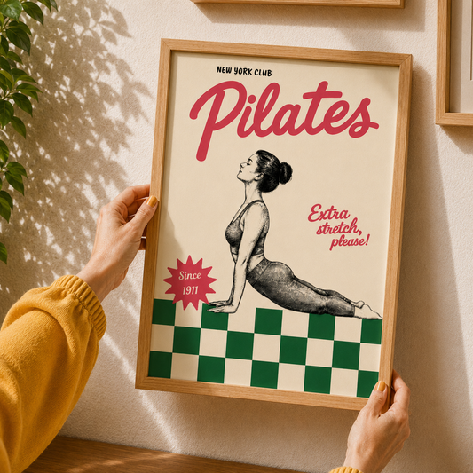 Pilates Extra Stretch Art Poster