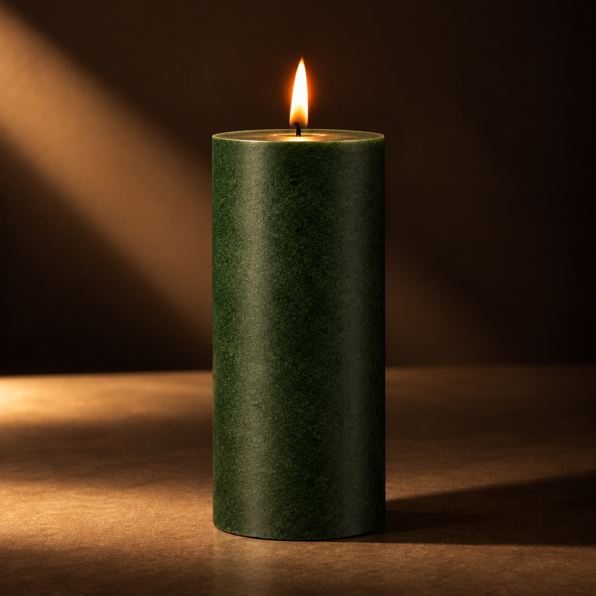 Festive Pillar Candle Scented Large - Green