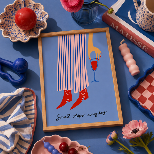 Small Steps Everyday Art Poster