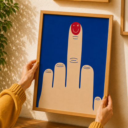 Rebel Smile Mood Art Poster