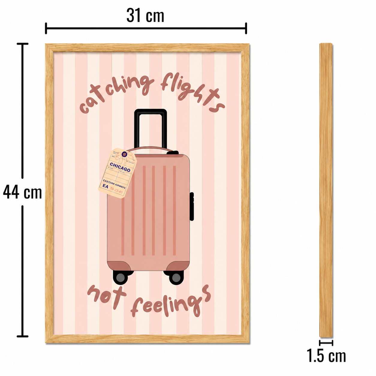 Catching Flights Not Feelings Art Poster
