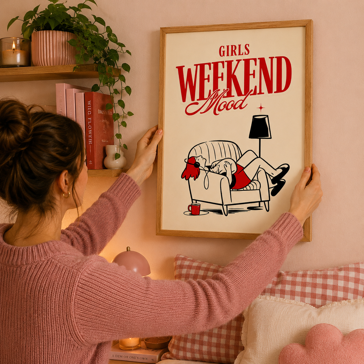 Girls Weekend Mood Art Poster