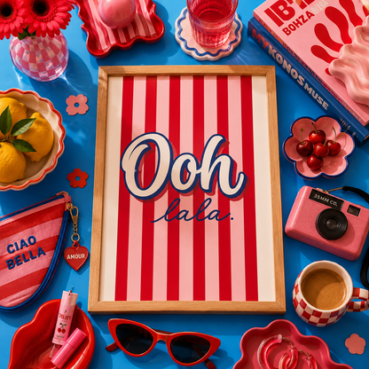 Ooh La La French Art Poster