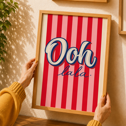 Ooh La La French Art Poster