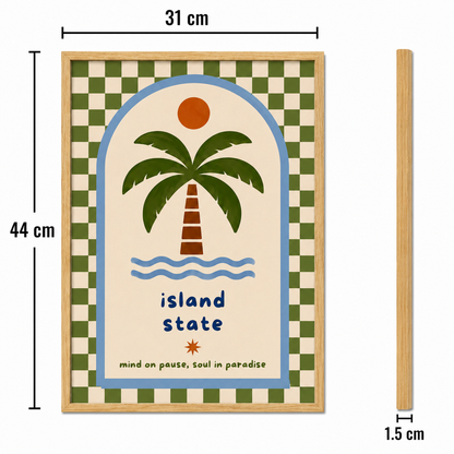 Island State of Mind Art Poster