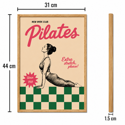 Pilates Extra Stretch Art Poster