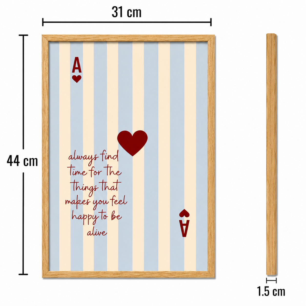 Ace of Hearts Art Poster