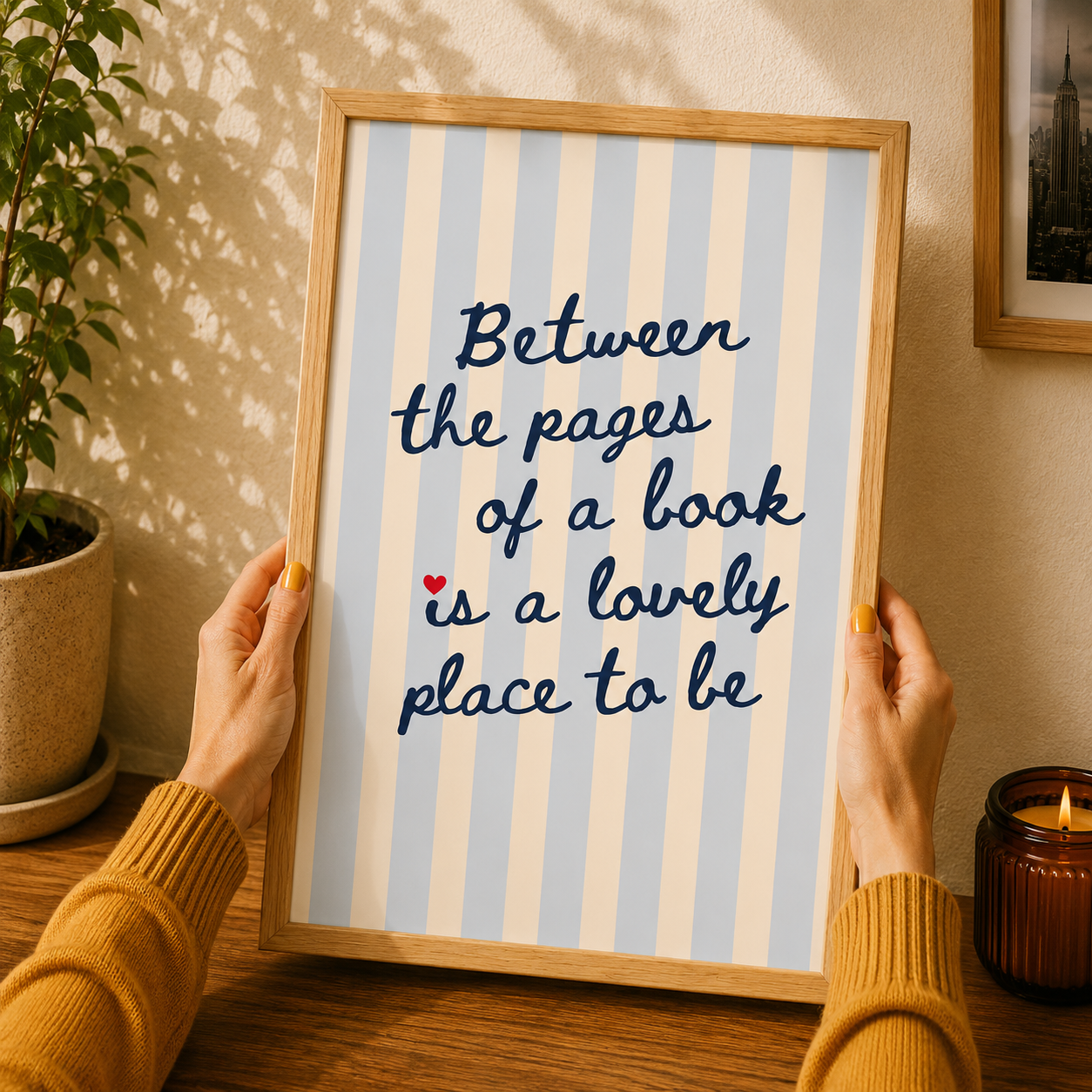 Between the Pages Art Poster