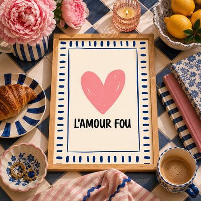 L'amour Fou French Art Poster