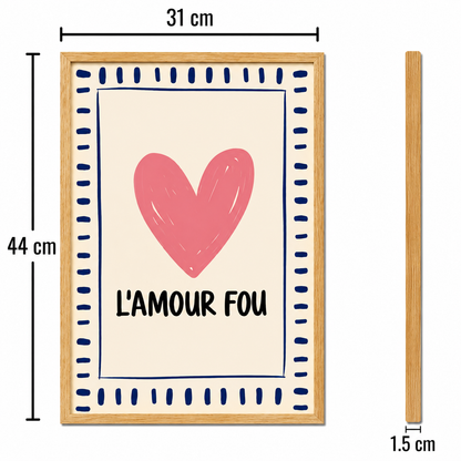 L'amour Fou French Art Poster
