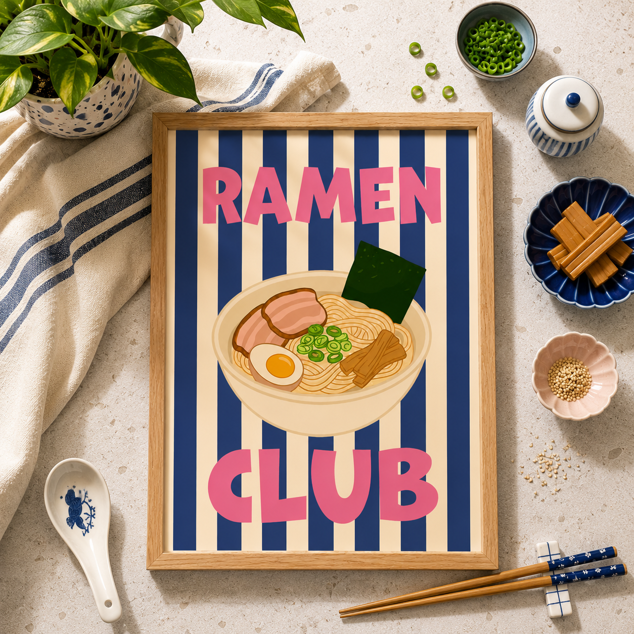 Ramen Lovers Club Art Poster