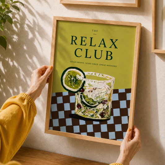 The Relax Club Art Poster