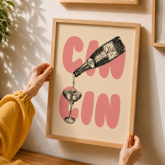 Cin Cin Champagne Art Poster