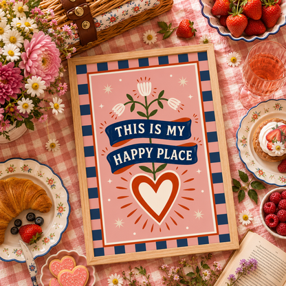 This is My Happy Place Art Poster
