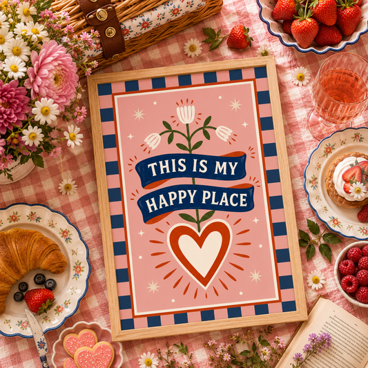 This is My Happy Place Art Poster