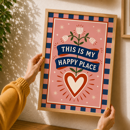 This is My Happy Place Art Poster