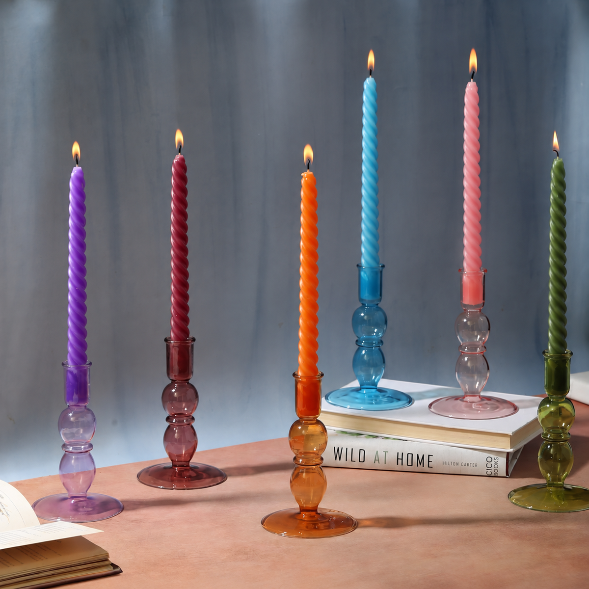Dinner Candles 10 Inches Pack of 2 - Pink