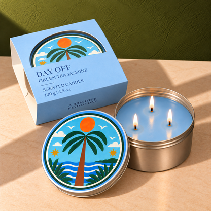 🌟 Festive Vibes Scented Tin Candles - Pack of 6 Assorted