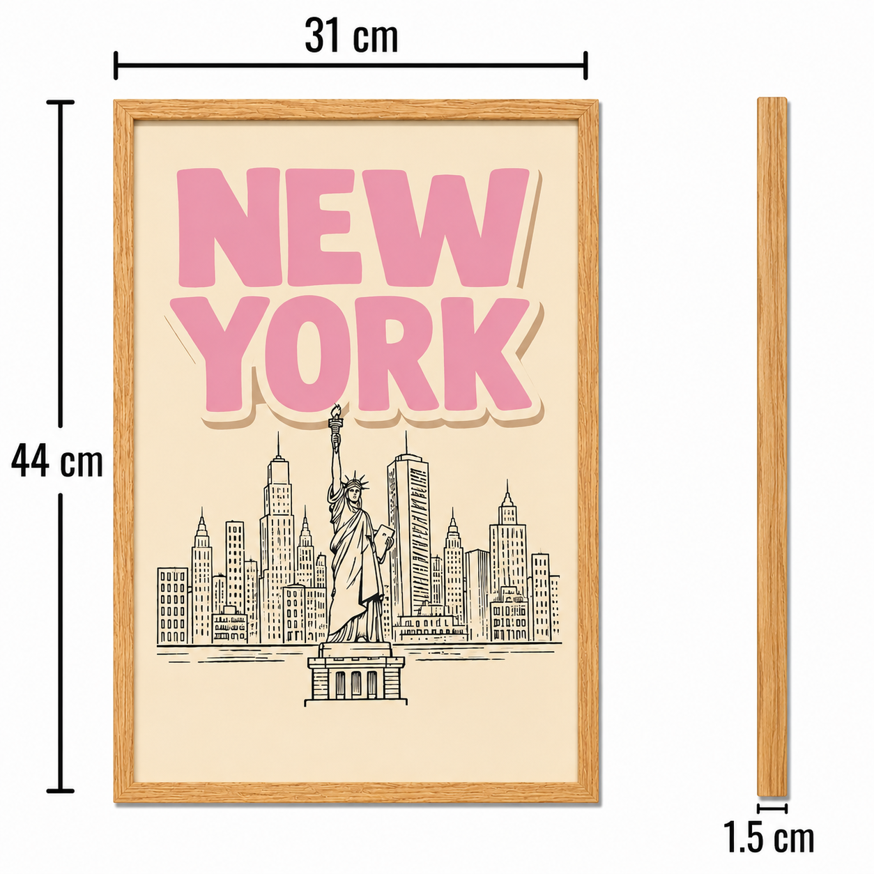 New York Landscape Art Poster