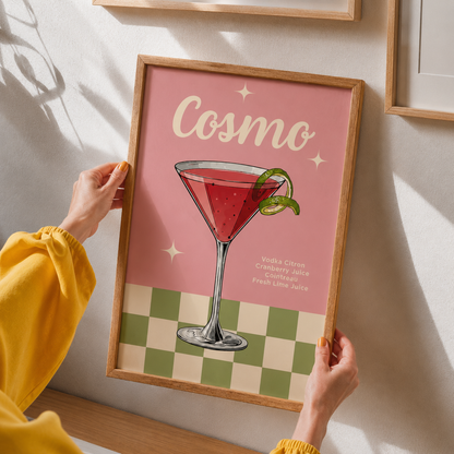 Cosmopolitan Cocktail Art Poster