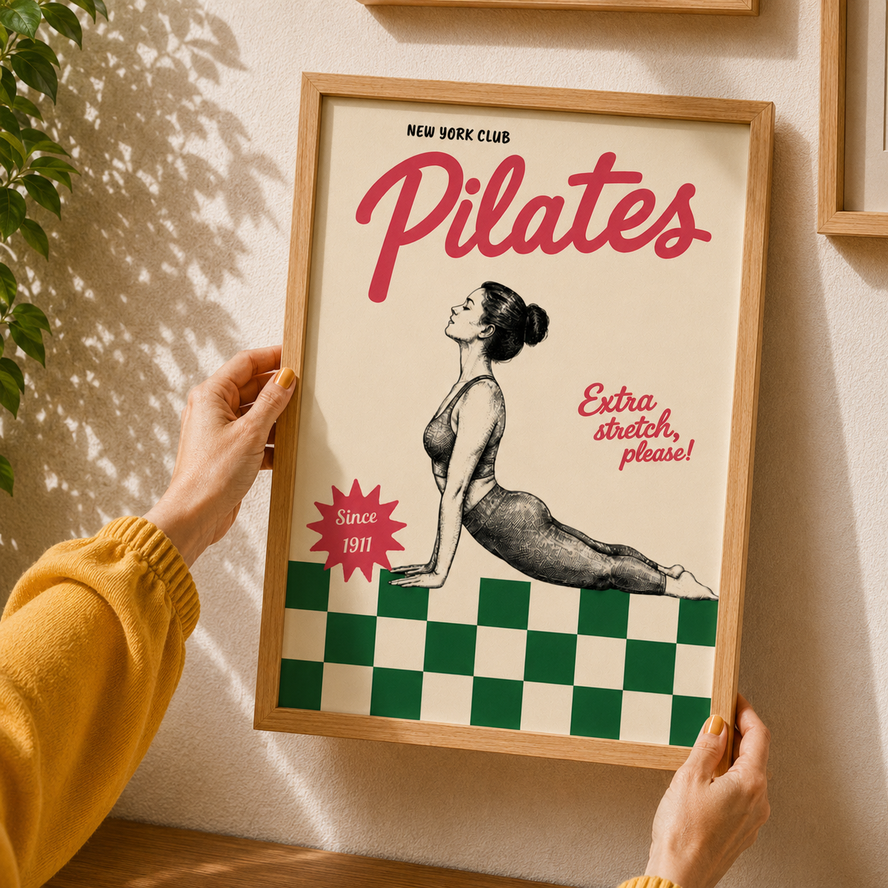 Pilates Extra Stretch Art Poster