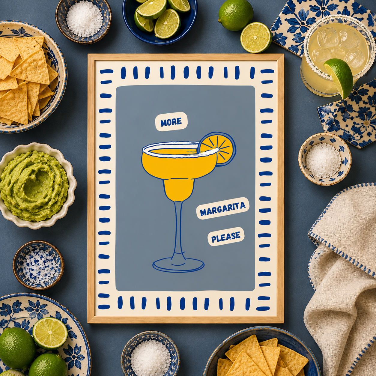 More Margarita Please Art Poster