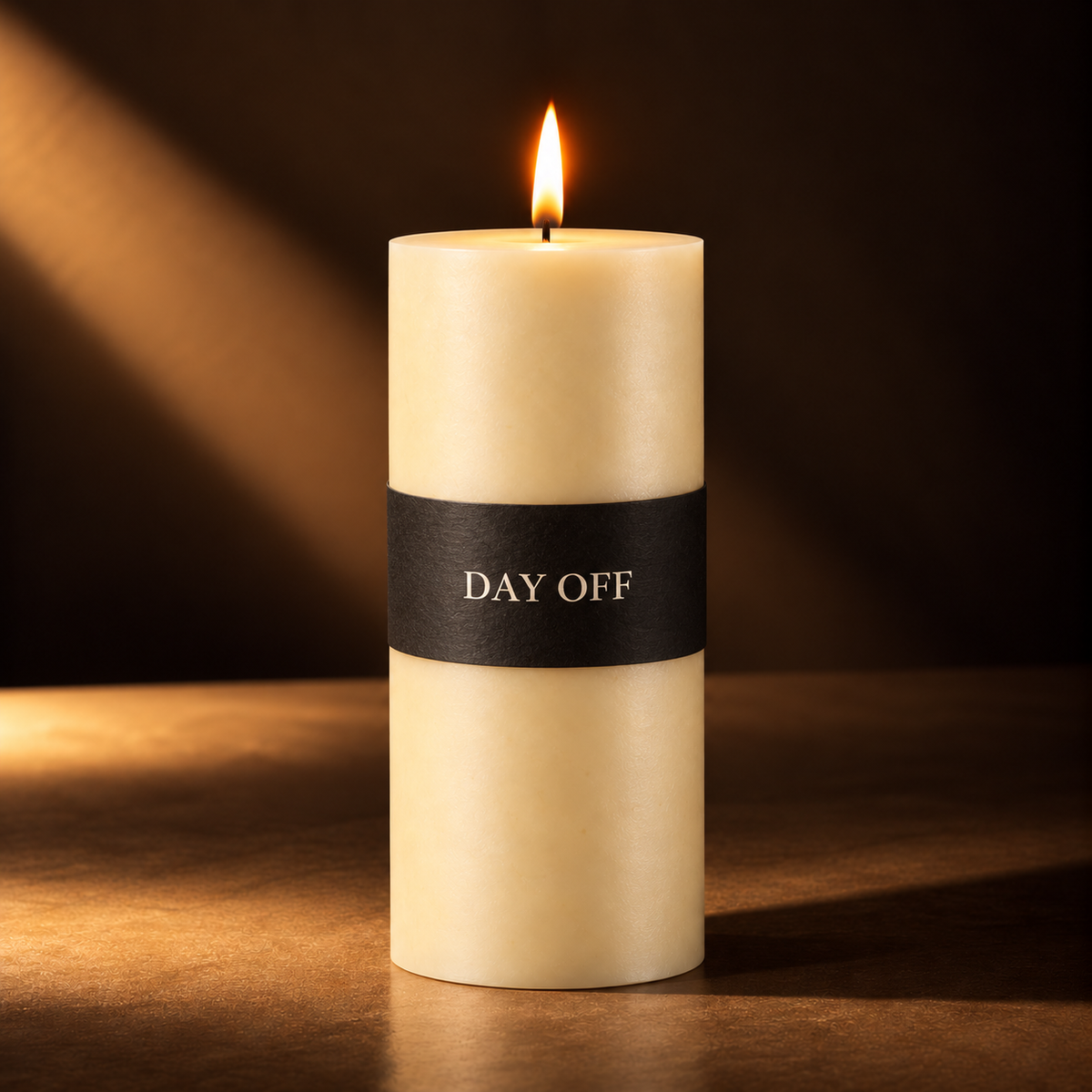 Festive Pillar Candle Scented Large - Ivory