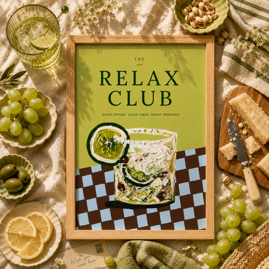 The Relax Club Art Poster