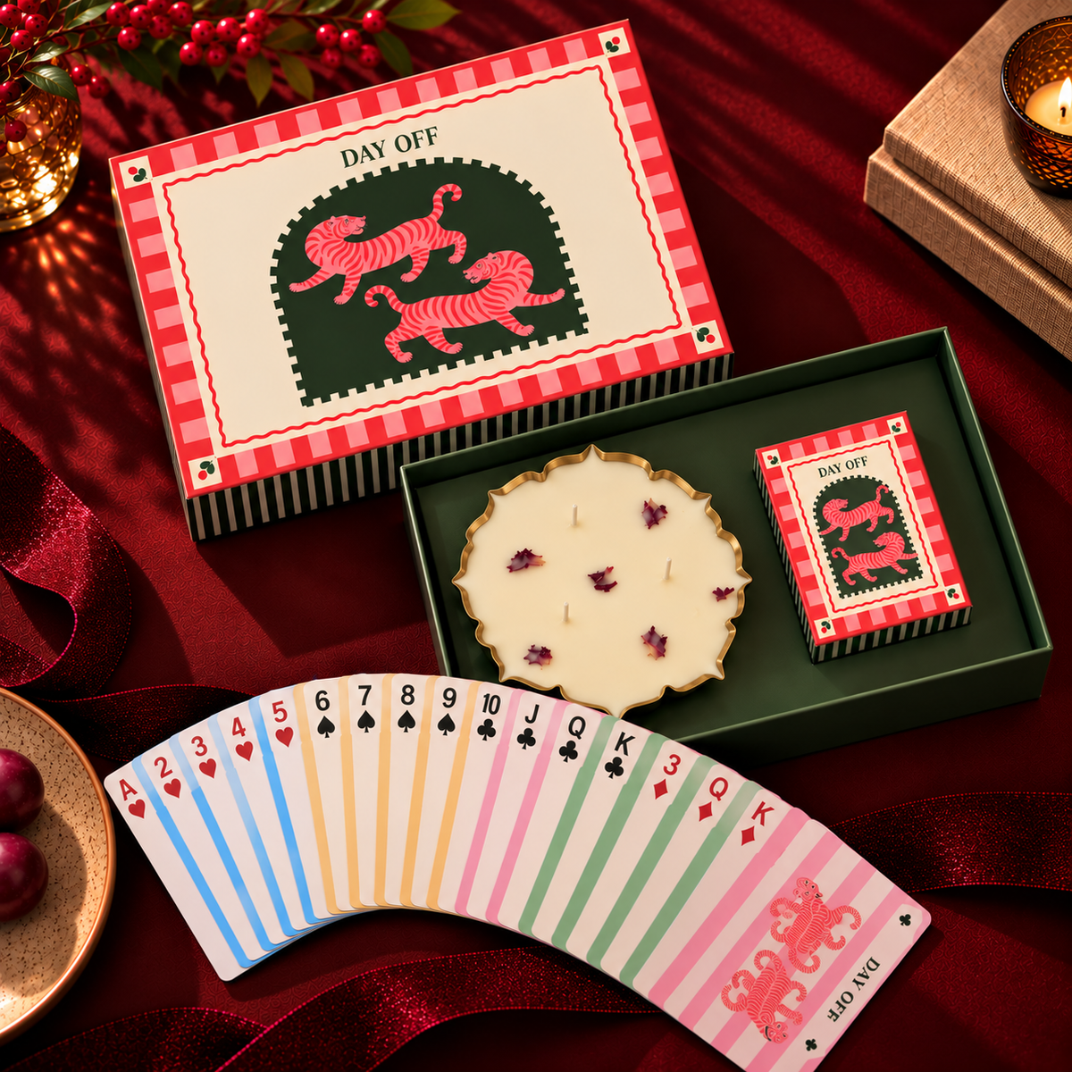 🌟 Diwali Special Taash & Candle Gift Box