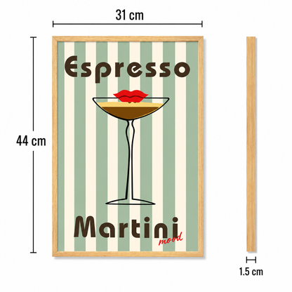 Espresso Martini Mood Art Poster