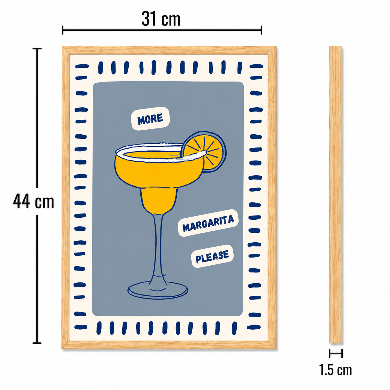 More Margarita Please Art Poster