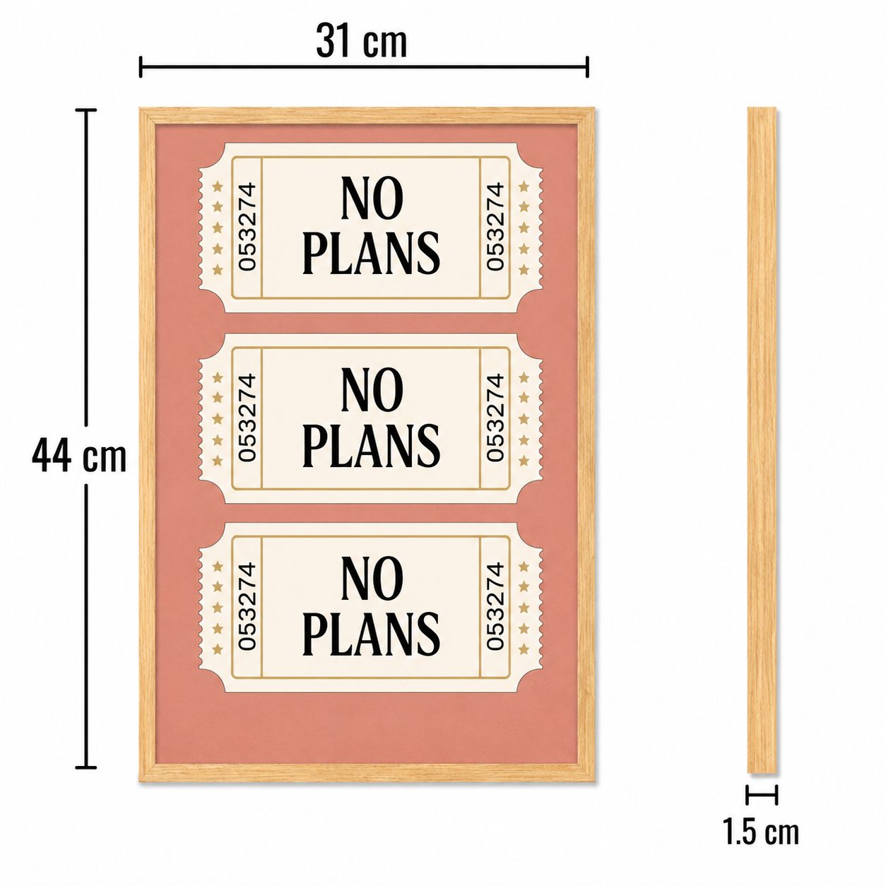 No Plans All Day Art Poster