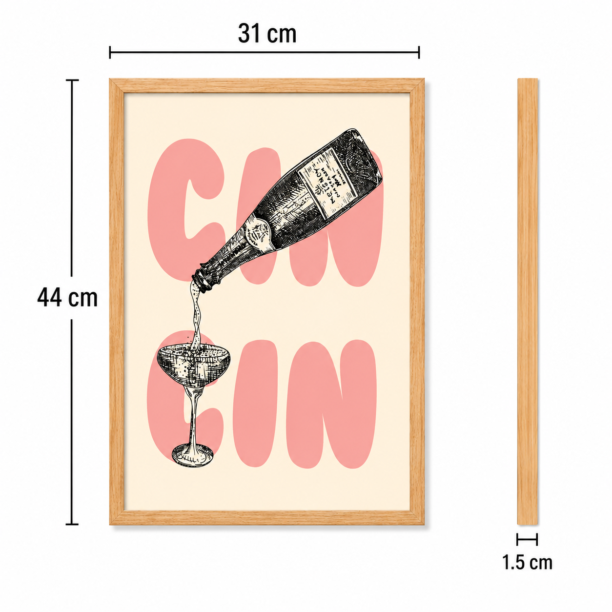 Cin Cin Champagne Art Poster