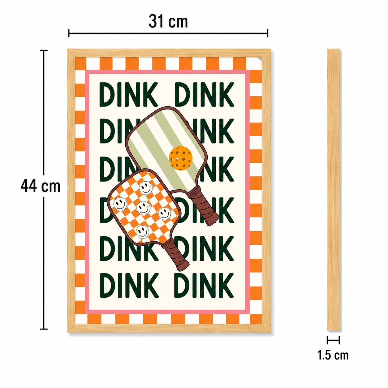 Dink Dink Pickleball Art Poster