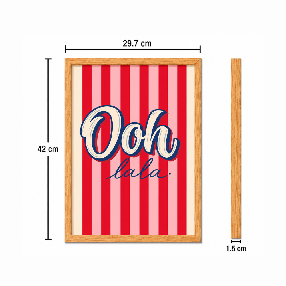 Ooh La La French Art Poster