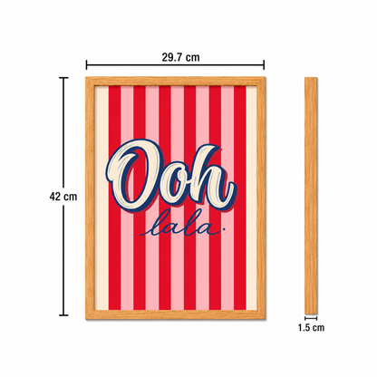 Ooh La La French Art Poster