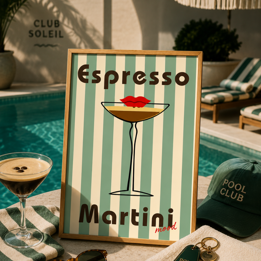 Espresso Martini Mood Art Poster