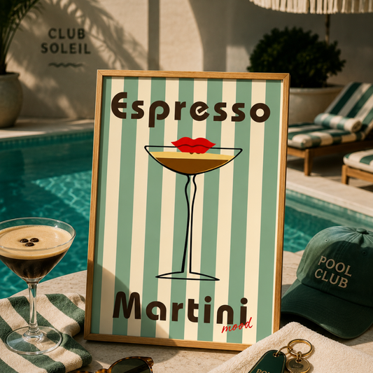 Espresso Martini Mood Art Poster