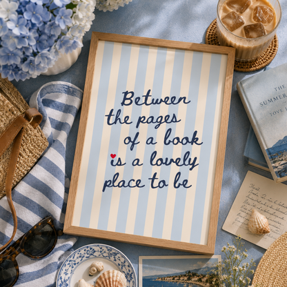 Between the Pages Art Poster