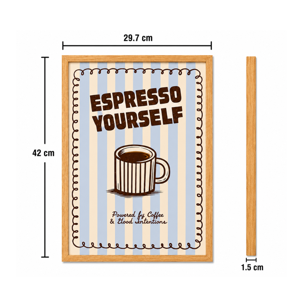 Espresso Yourself Cafe Art Poster