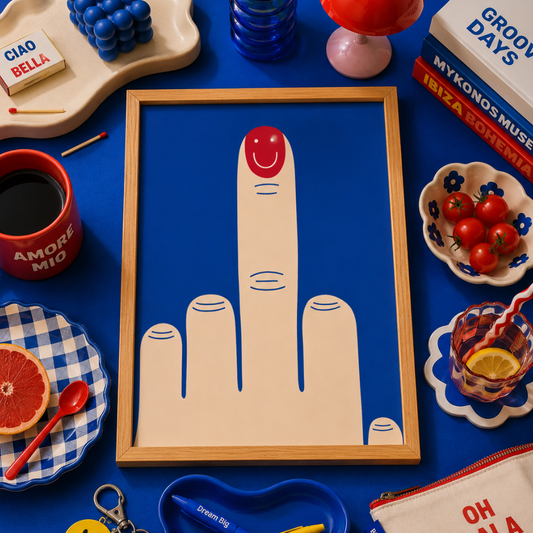 Rebel Smile Mood Art Poster