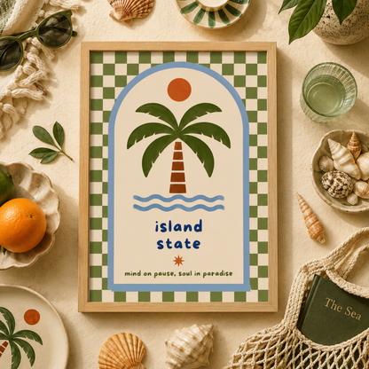 Island State of Mind Art Poster
